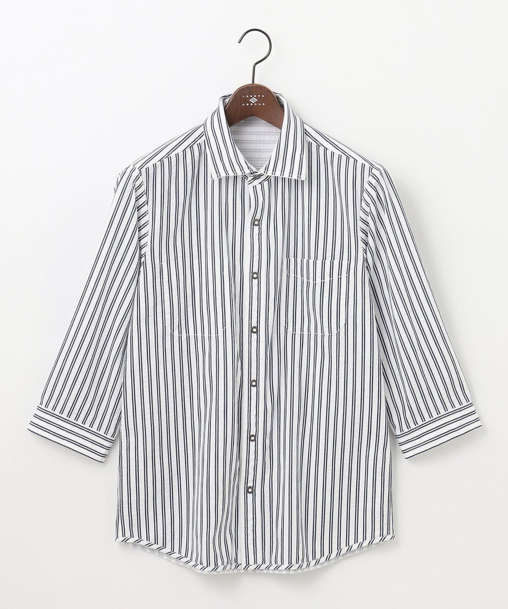 JOSEPH ABBOUD 【キングサイズ・オーガニックコットン/サスティナブル】JOE COTTON プリッセリバー リバーシブル シャツ 
