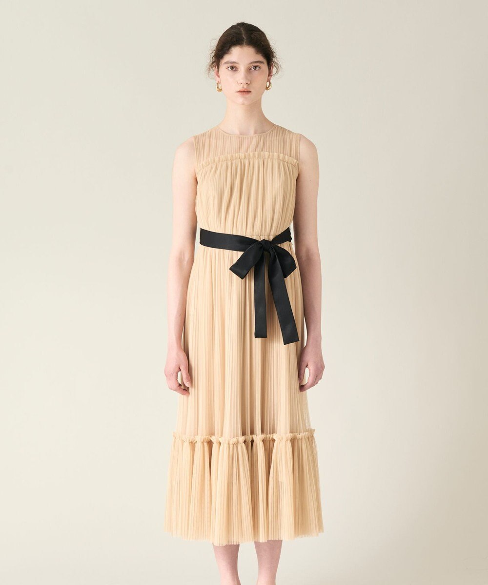 GRACE CONTINENTAL プリーツロングドレス 