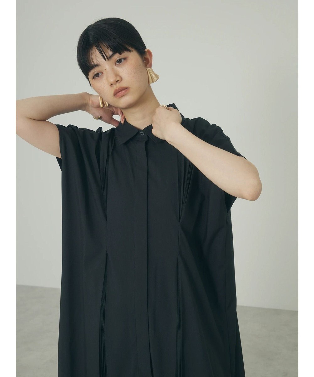 Green Parks ａ．タックプリーツシャツワンピース 