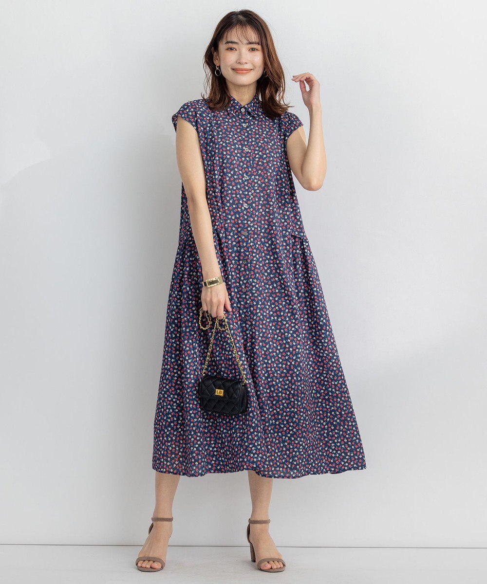 組曲 S 【洗える】プティフラワージョーゼットシフォン ワンピース 