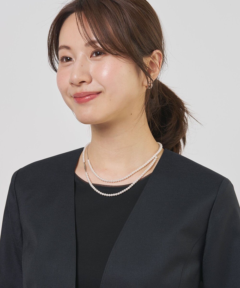 J.PRESS LADIES 【2way】small パール ネックレス 