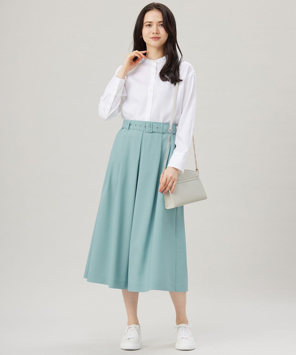 自由区 【洗える】ストレッチライトツイル スカート 