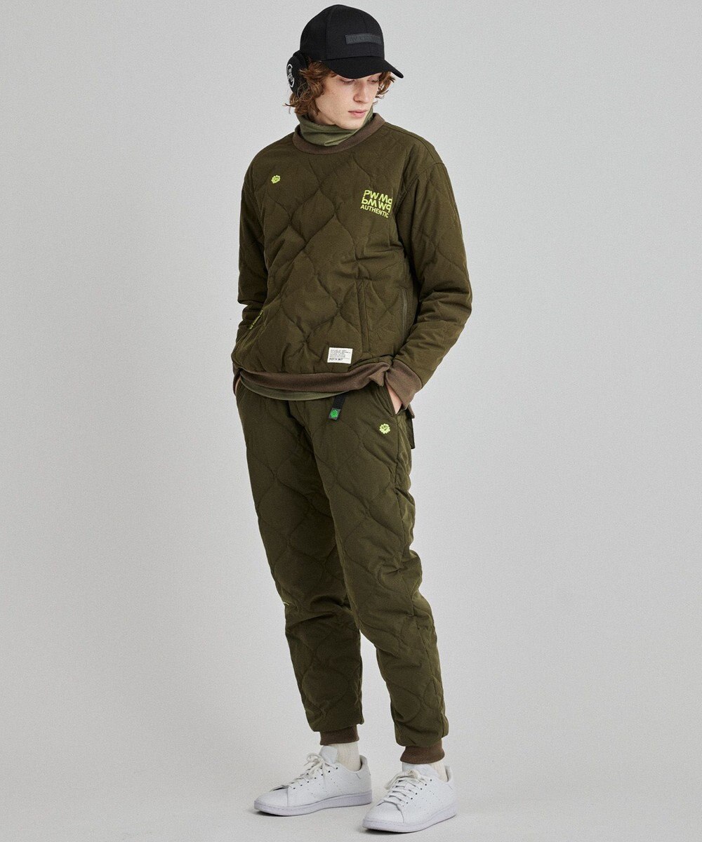 PW CIRCULUS 【MEN】ひょうたんキルト中綿ワイドジョガーパンツ 