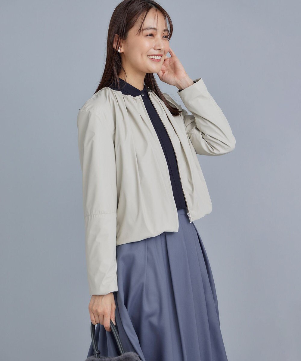 組曲 L レザーライクライト ブルゾン 