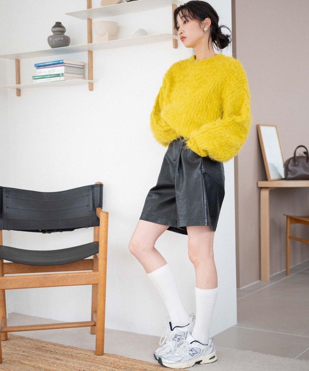 WEGO ブラッシュニットショートプルオーバー 