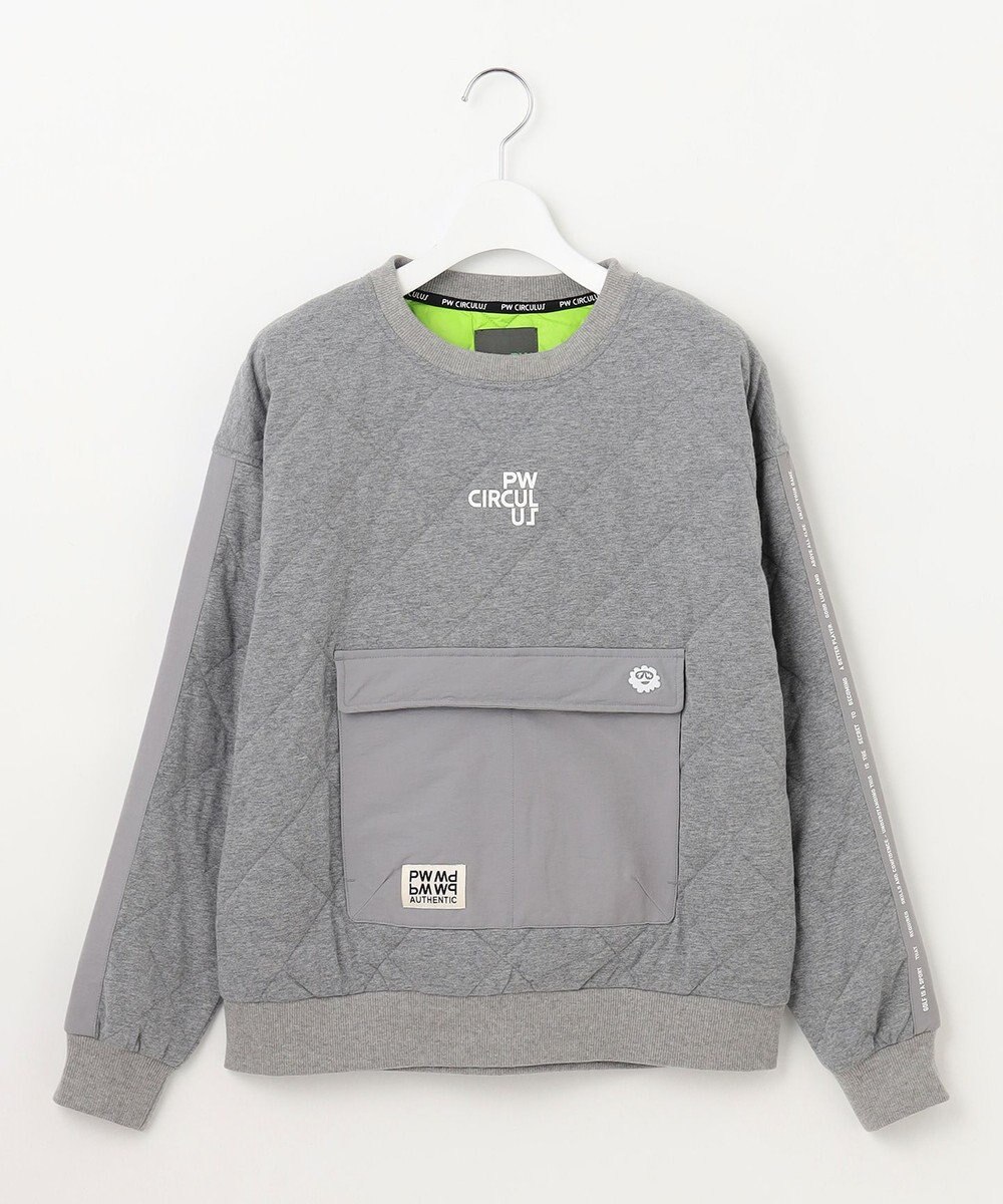 PW CIRCULUS 【裏地付き/防寒】【WOMEN】キルティングスエットプルオーバー 