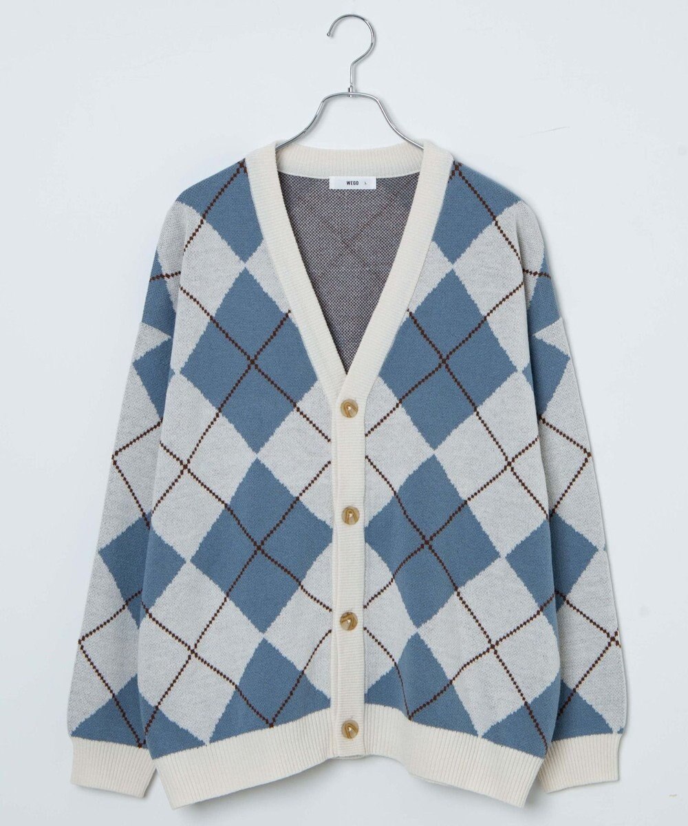 WEGO オーバーフィットパターンカーディガン 