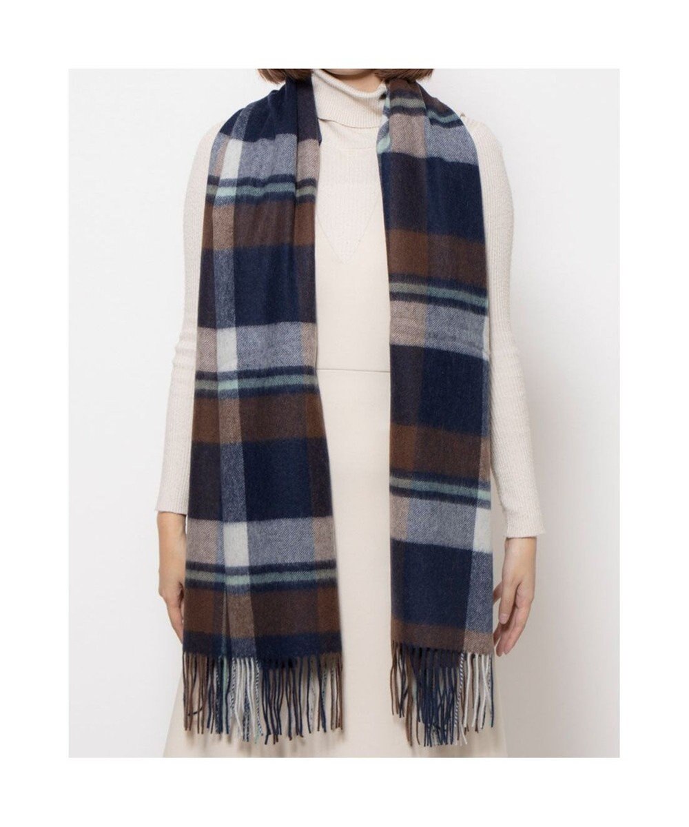 UNBILLION カシュネ cache nez / ウールチェックストール 