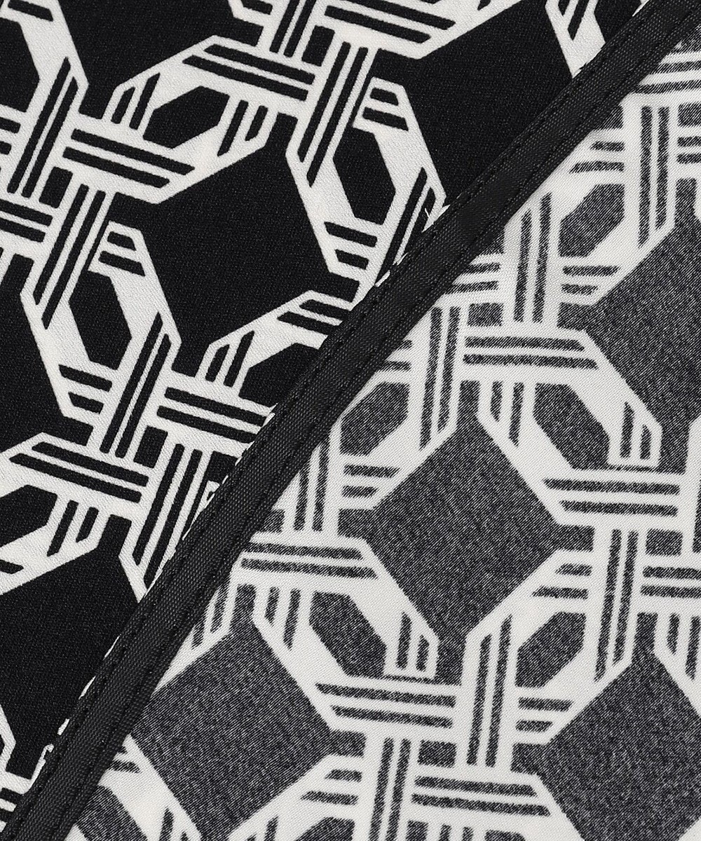 ICB 【洗える】レトロウォールペーパープリント ブラウス 