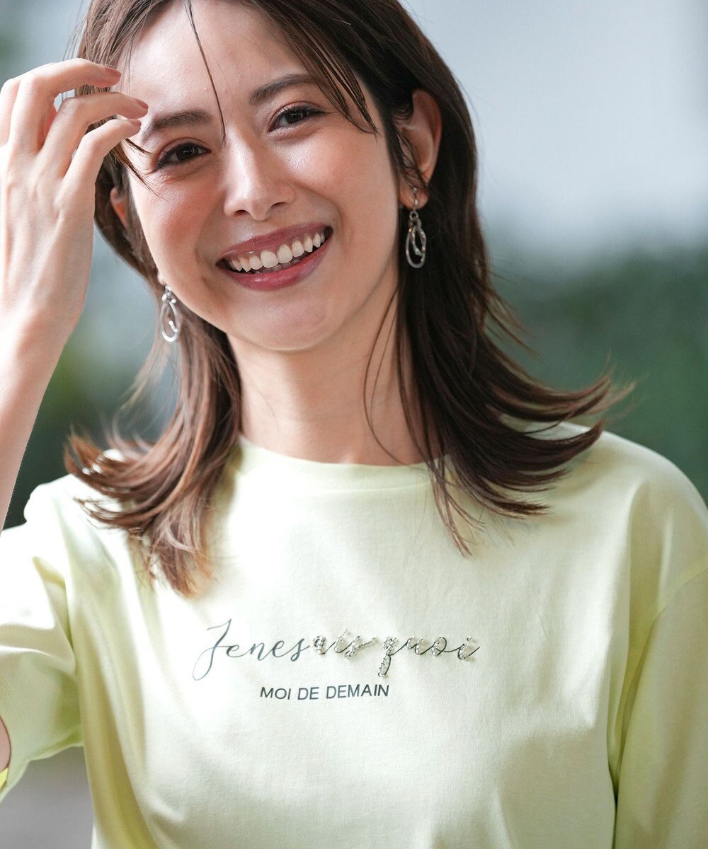 ANY SIS ビジュープリント Ｔシャツ 