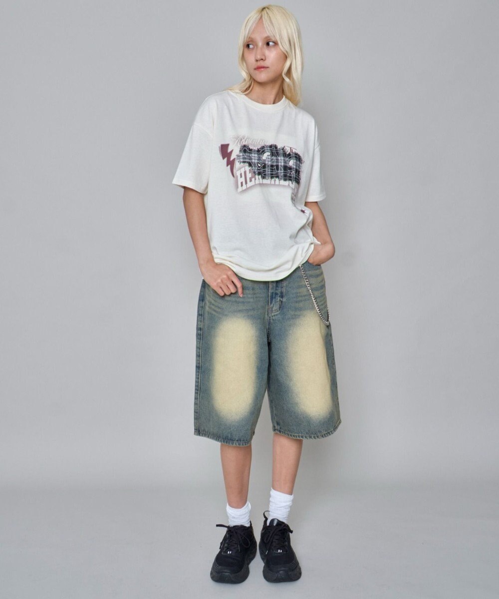 WEGO 【ユニセックス着用ITEM】パターンアップリケグラフィックT（SS） 