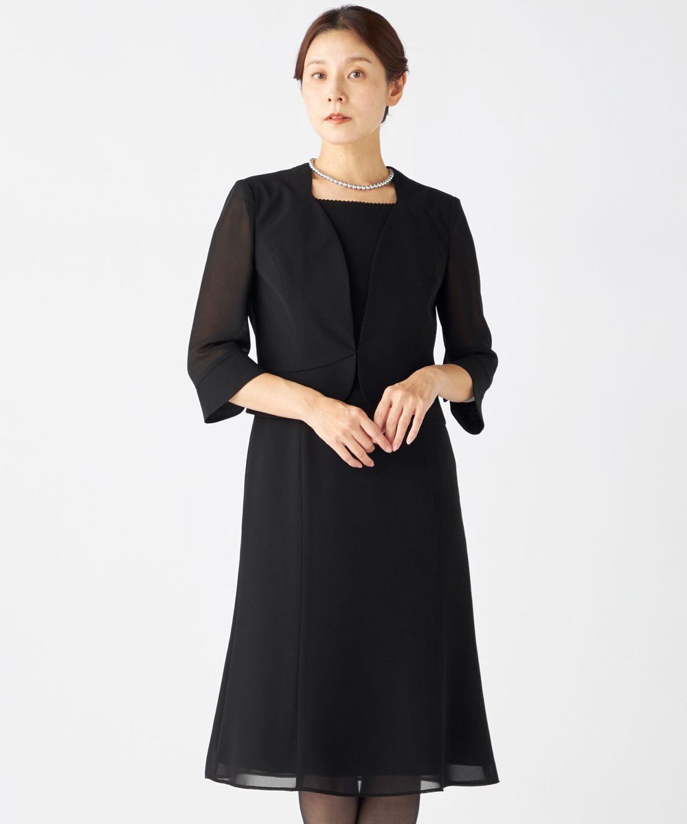 自由区 FORMAL 【洗える/着心地楽々】セオプラスエス ウォッシャブル ワンピース 