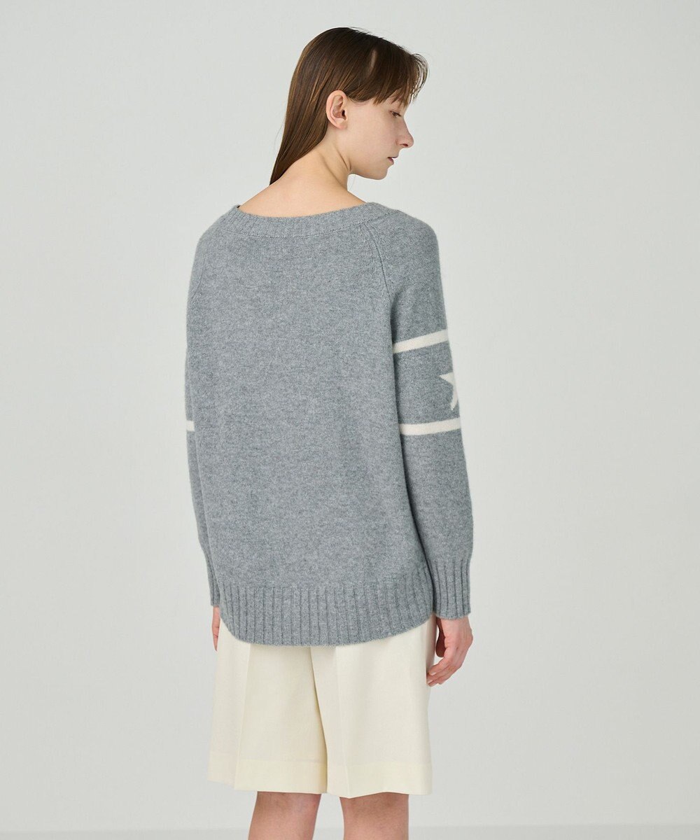 GRACE CONTINENTAL カシミヤレタードトップ 