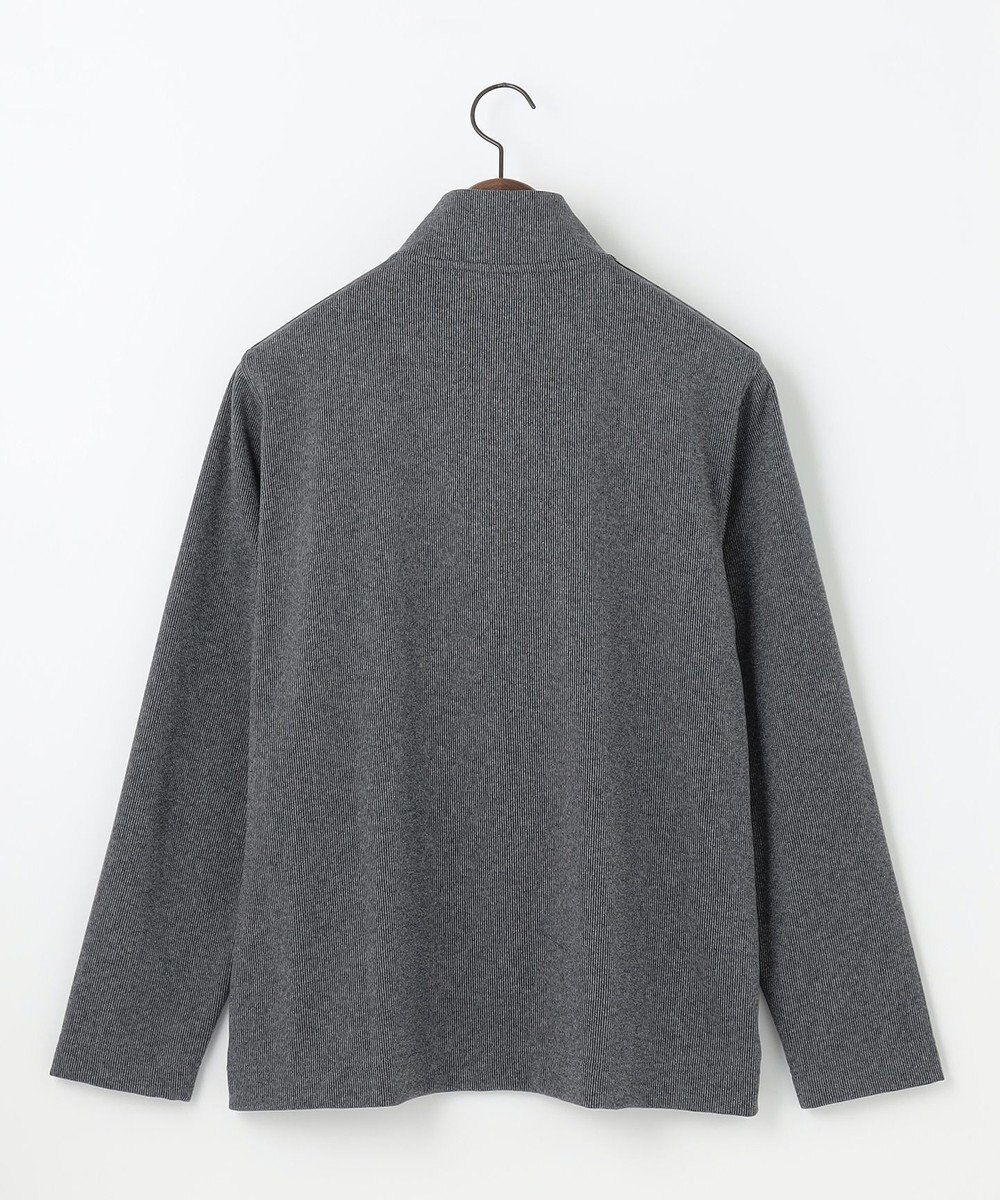 JOSEPH ABBOUD 【保温性/軽量り/ジャパンファブリック】ストライプジャカードジップ  プルオーバー 