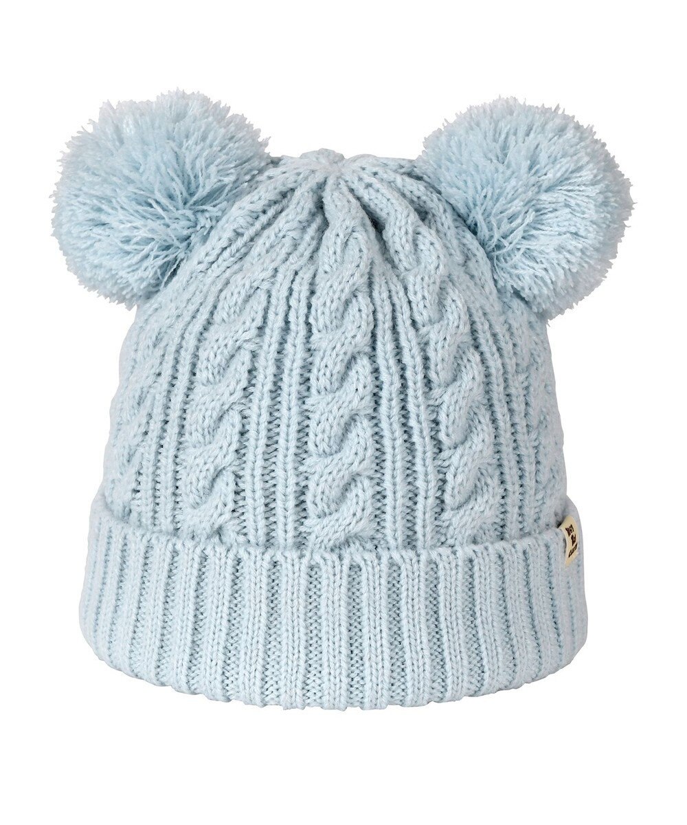 MIKI HOUSE HOT BISCUITS 【46-52cm】 くまみみ付き ニット帽 