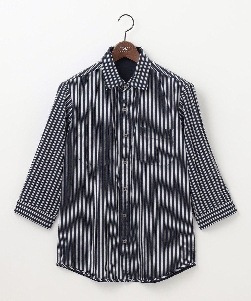 JOSEPH ABBOUD 【キングサイズ・オーガニックコットン/サスティナブル】JOE COTTON プリッセリバー リバーシブル シャツ 