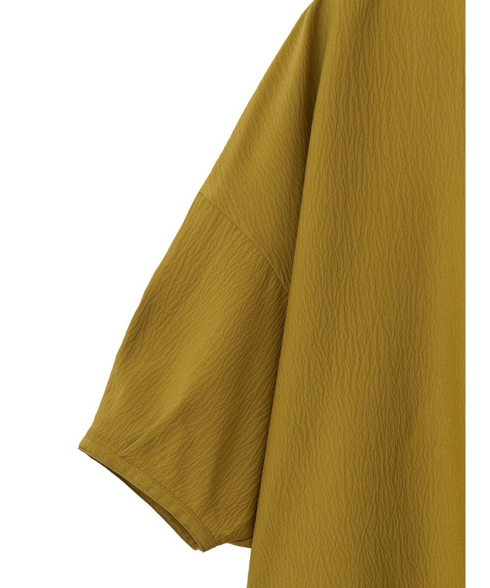 CRAFT STANDARD BOUTIQUE バンドカラーバックタック５分袖ブラウス 