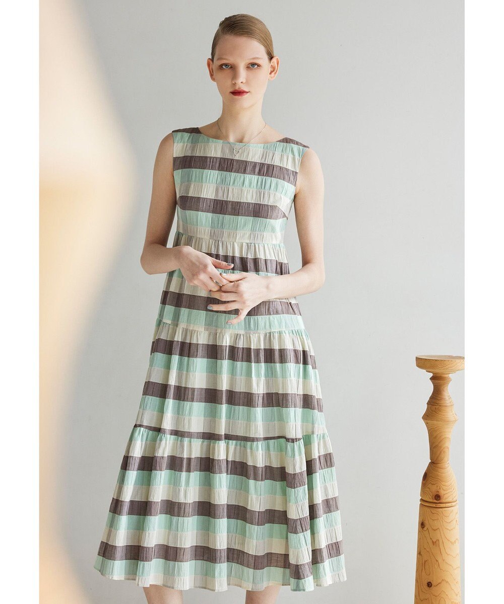 TOCCA 【美人百花掲載】【洗える・消臭】OPTICAL CUBE DRESS ドレス 