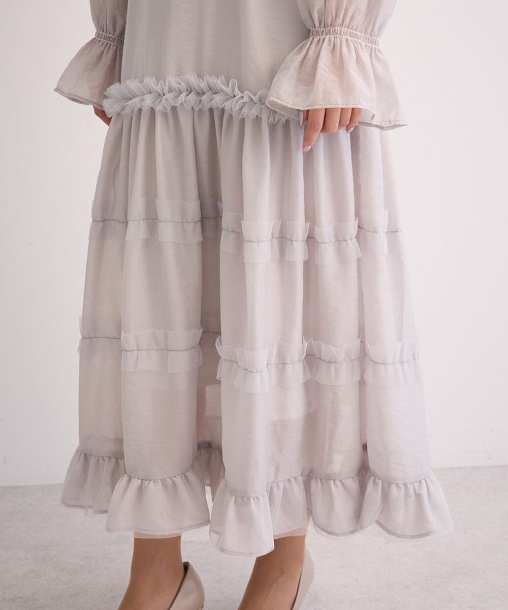 Green Parks ・Ｒａｉｌｍｅオーガンジーワンピース（インナーＯＰ 