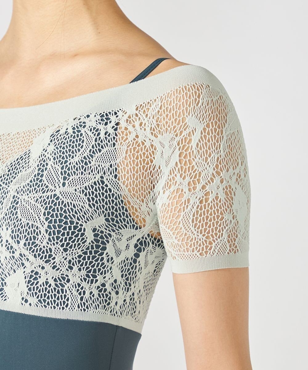 Chacott ハーフスリーブレオタード 