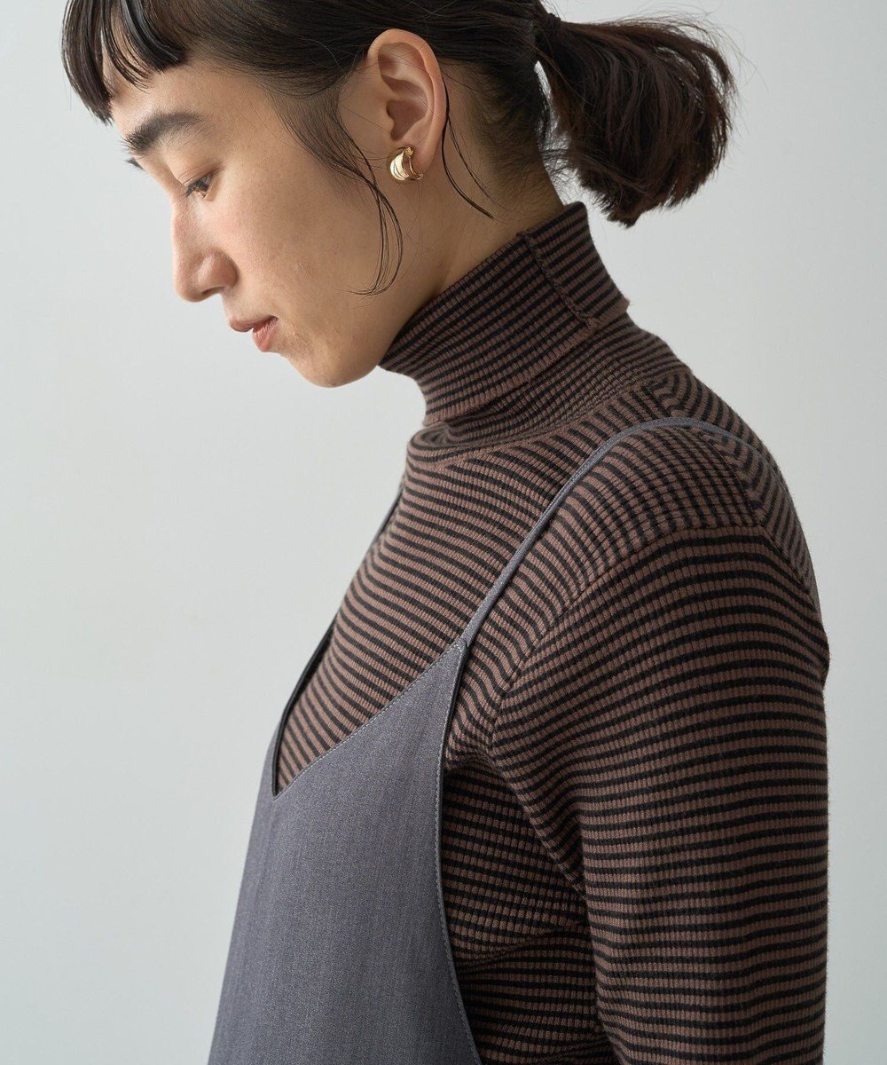 AMERICAN HOLIC バイパチリブタートルネックニットプルオーバー 