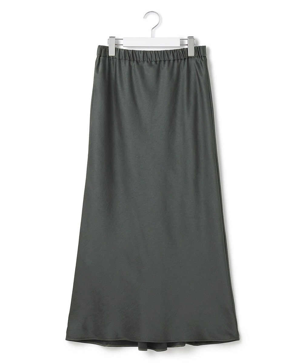23区 【洗える】テクスチャーサテン ナロー スカート 