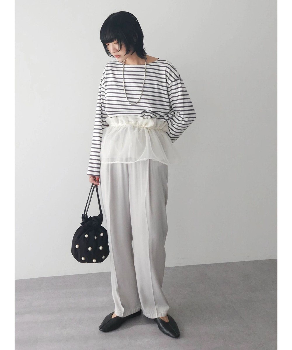 Green Parks つやサテンイージーパンツ 