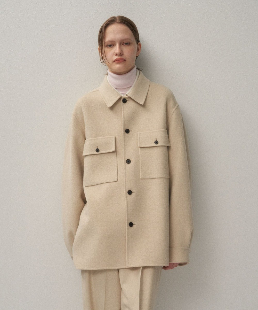 ATON MERINO DOUBLE MELTON | CPOジャケット - UNISEX 