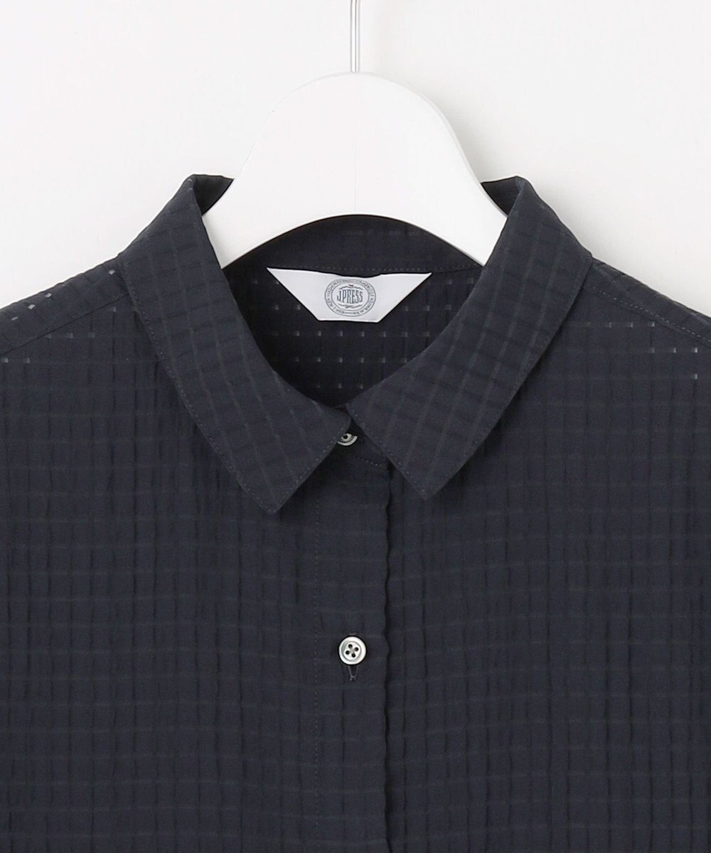 J.PRESS LADIES 【洗える・吸水速乾】トリオシアーチェック シャツ 