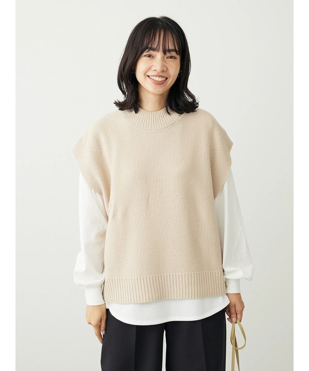 Green Parks ＳＥＴ２点モックネックカノコベスト＋ロンＴＥＥ 