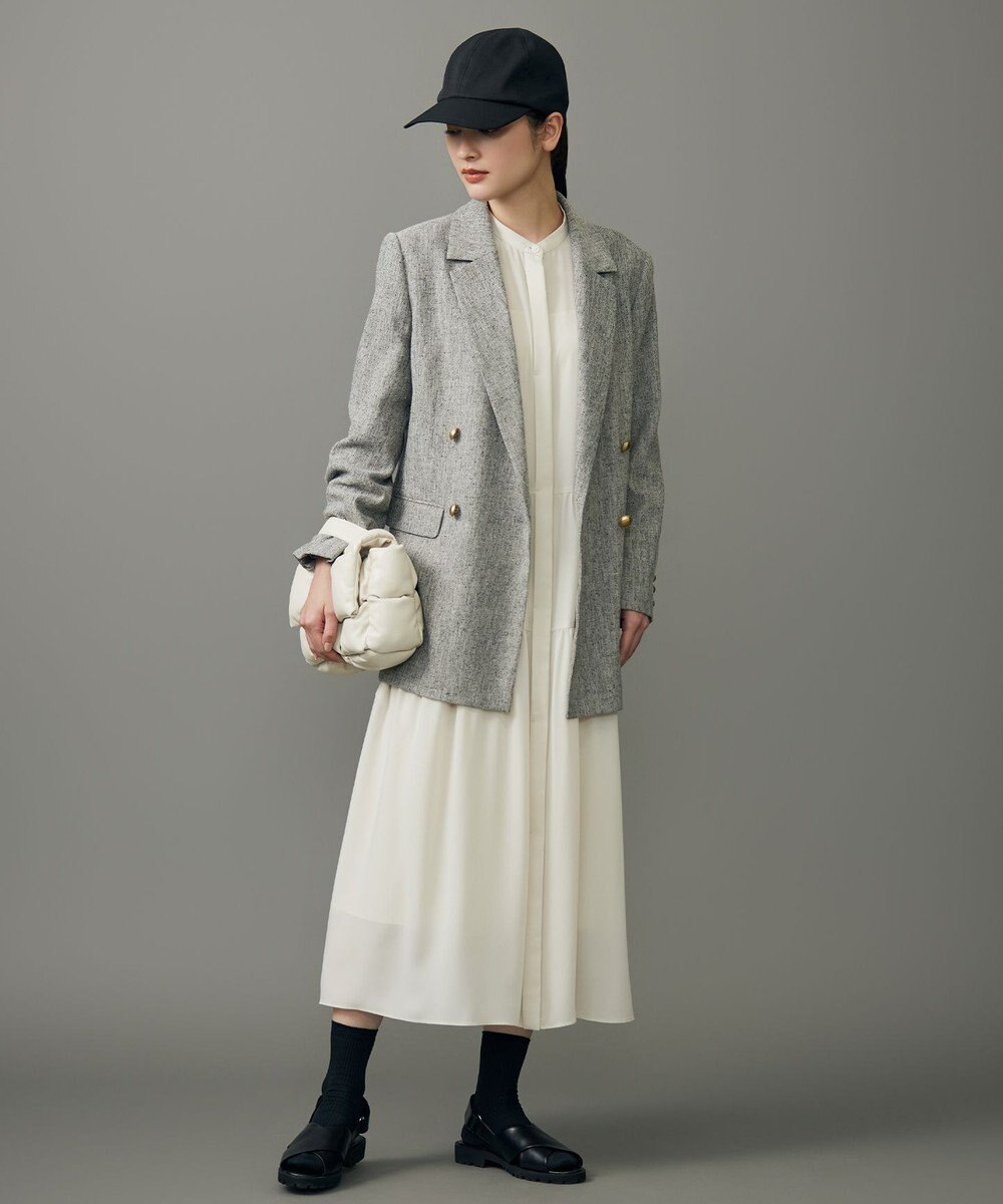 自由区 L シルキータッチティアード ドレス 