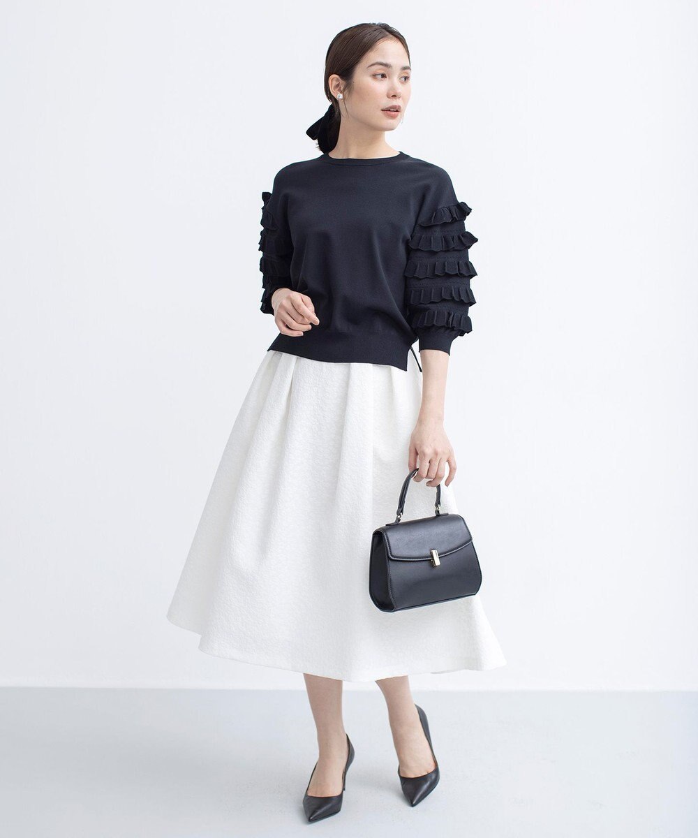 組曲 フラワージャカード フレアスカート 