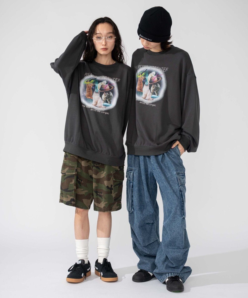 WEGO 【2025年秋冬新作/SMLXLサイズ展開/ユニセックス着用ITEM】アソートグラフィックプルオーバー 