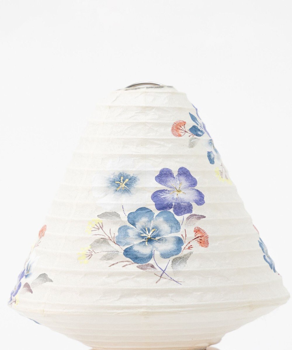 ちょうちん堂 【あかり道】〈手書絵付〉アリアケスミレ ちょうちん ライト 