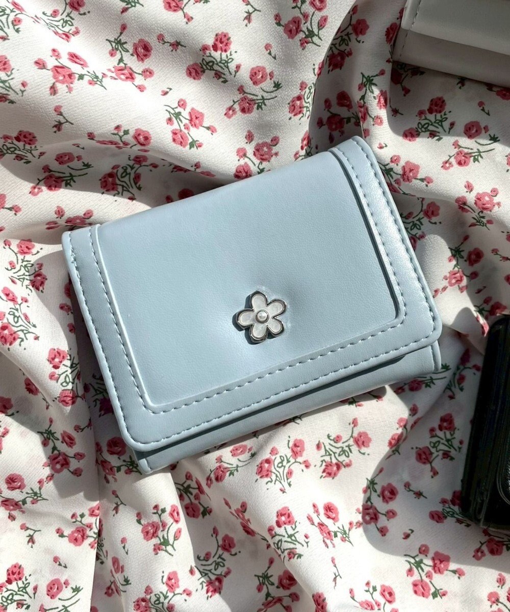 WEGO フラワーガマ口ウォレット 