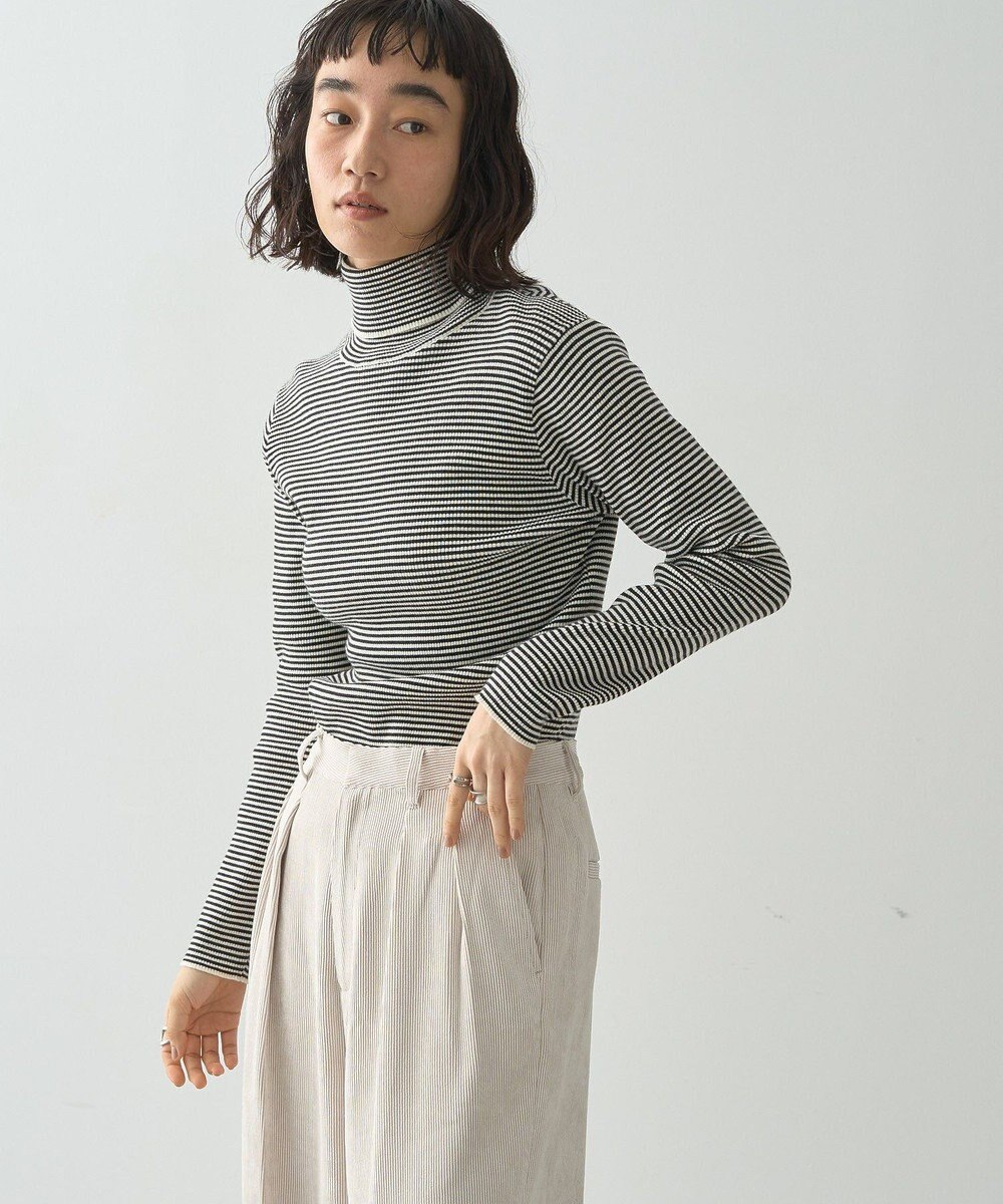 AMERICAN HOLIC バイパチリブタートルネックニットプルオーバー 