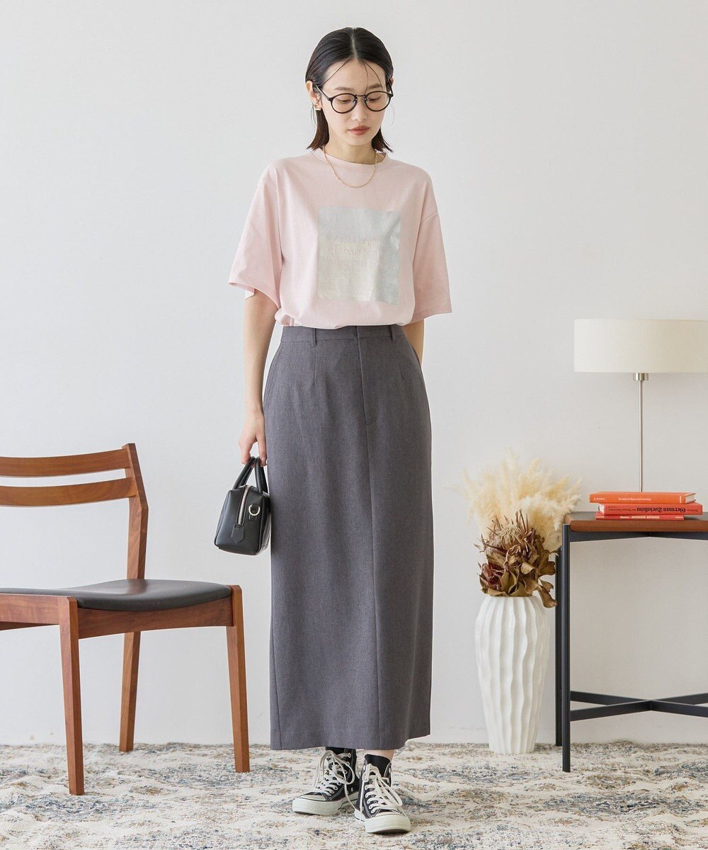 AMERICAN HOLIC ボックスロゴ箔プリントＴシャツ 