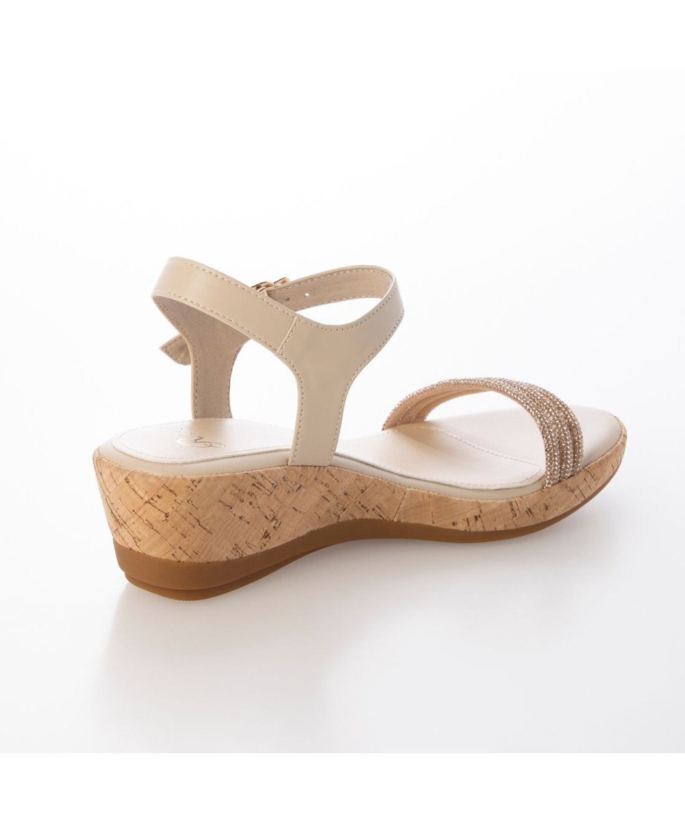 Riz raffinee <Riz raffinee>ラインストーン付ウェッジサンダル 