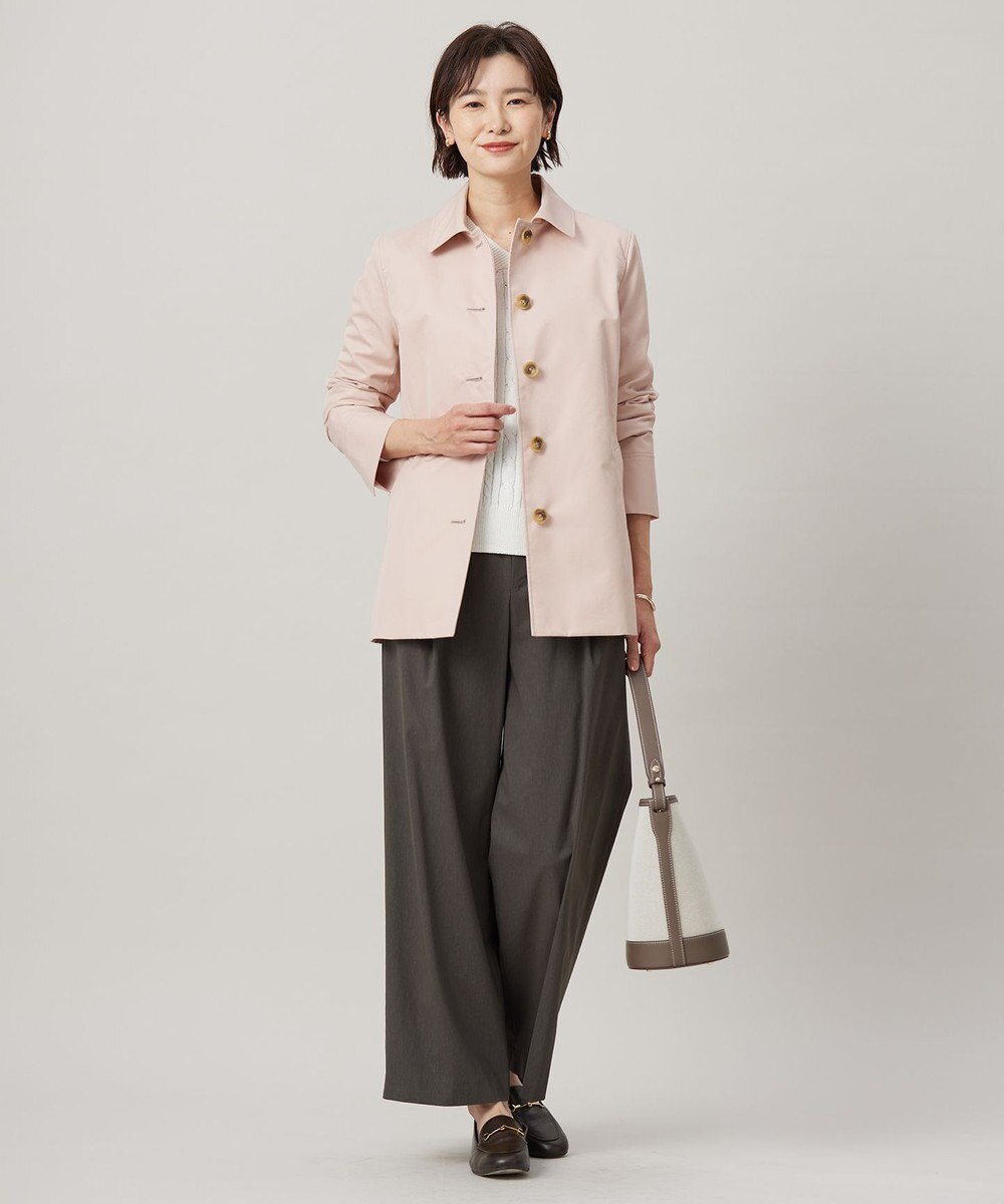J.PRESS LADIES 【洗える】GIZA MERCERIZE COTTON ケーブル ニット 