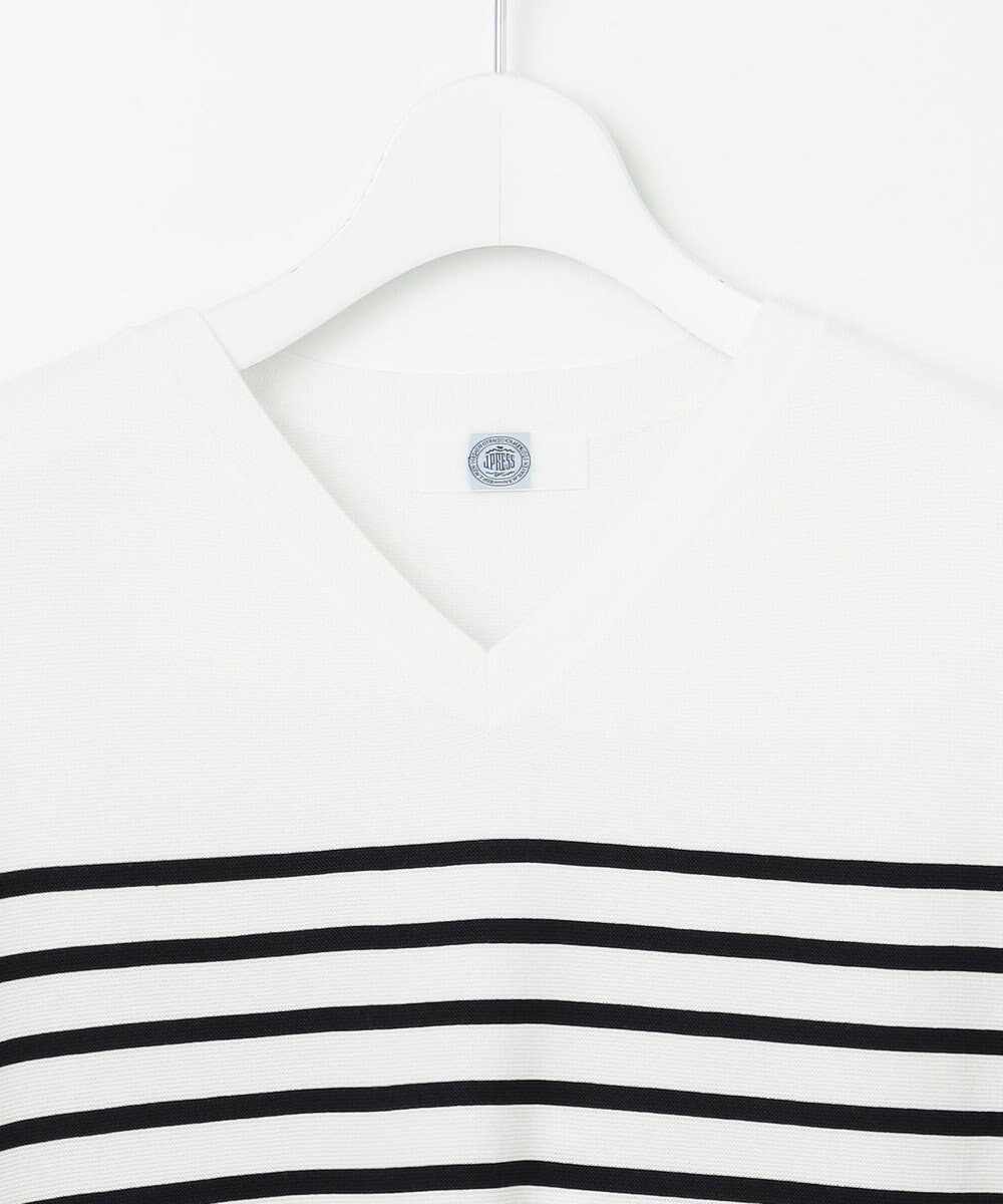 J.PRESS LADIES S 【洗える・抗菌防臭】 ドルマンガーター ボーダー ニット 