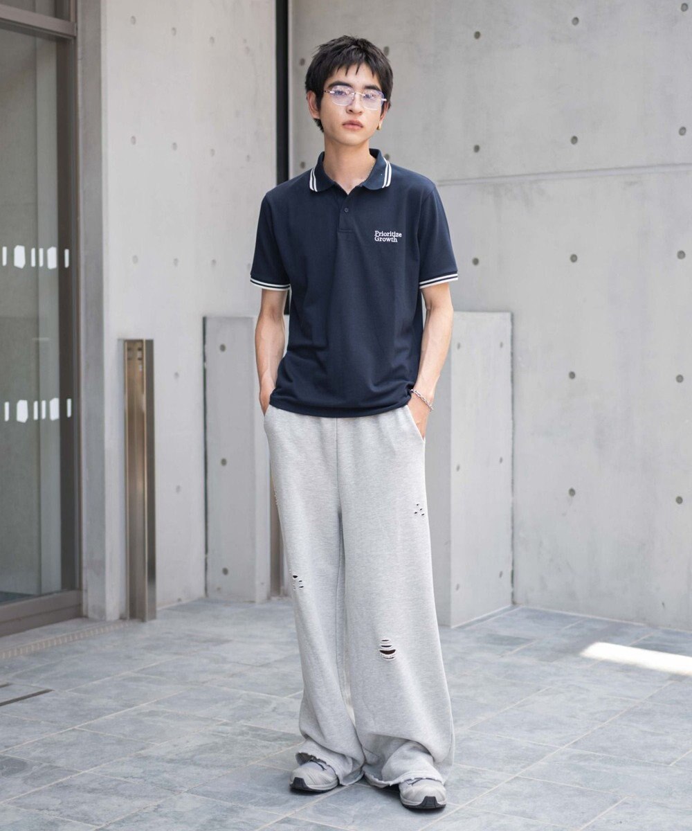 WEGO 【ユニセックス着用ITEM/MLサイズ展開】ワンポイント刺繍カノコポロ（SS） 