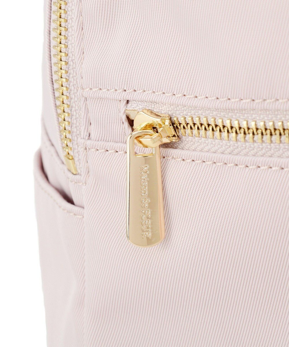 Maison de FLEUR 撥水加工レースアップリボンリュック 