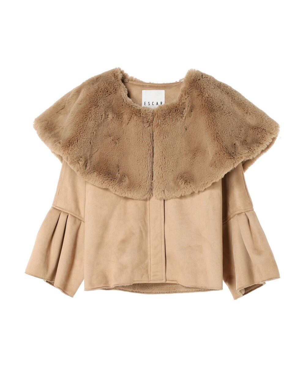 Green Parks ■ＥＳＣＡＲ　フラッフィーケープ付ショートコート 