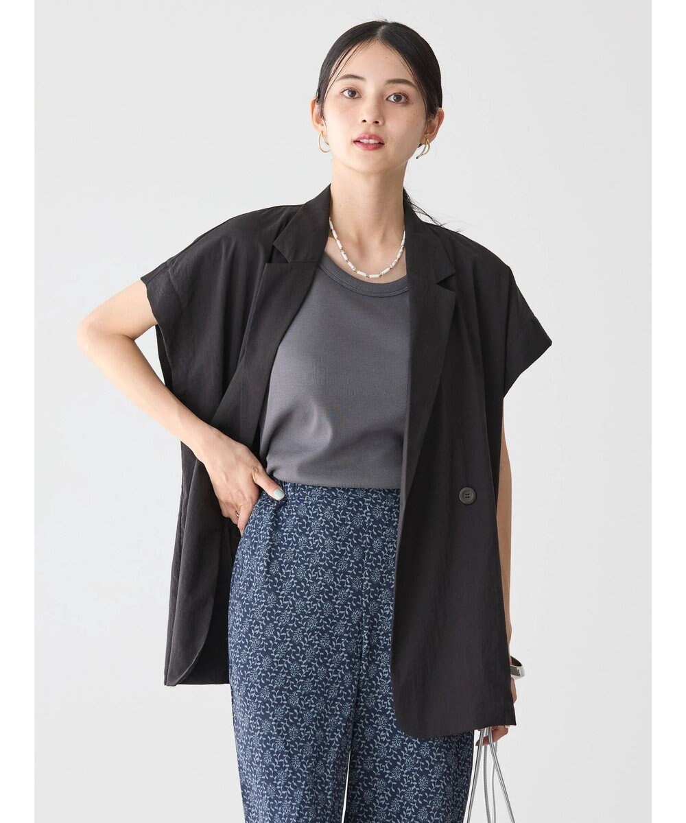 AMERICAN HOLIC 接触冷感Ｗボタンジレ 