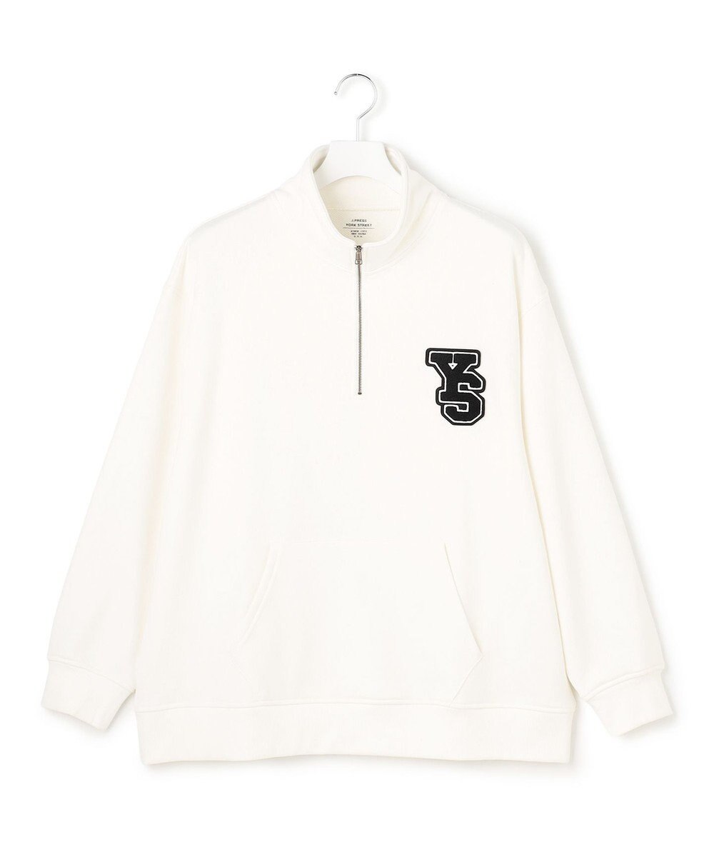 J.PRESS YORK STREET 【UNISEX】裏毛ロゴハーフジップ スウェット 