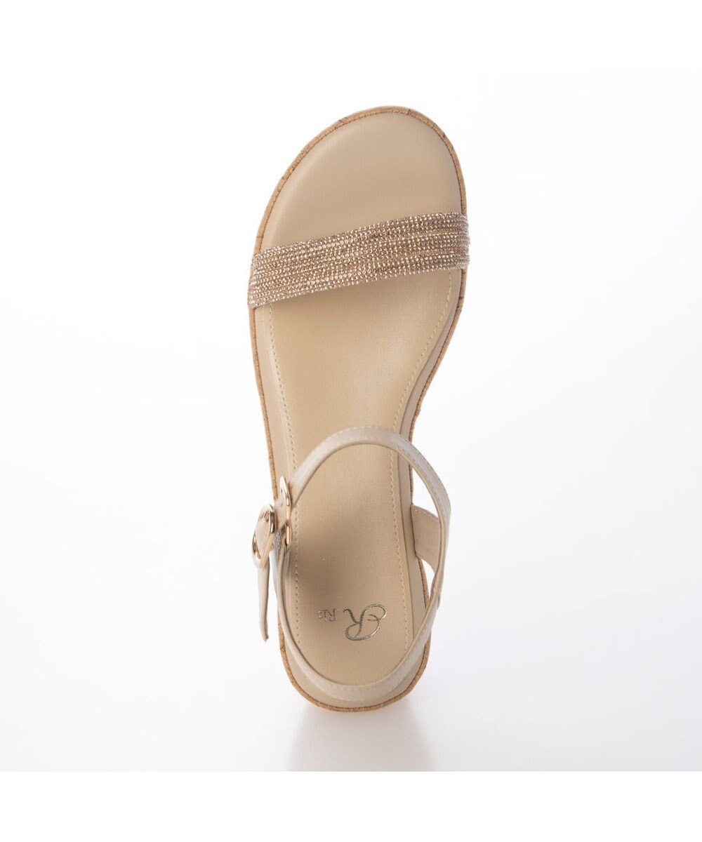 Riz raffinee <Riz raffinee>ラインストーン付ウェッジサンダル 