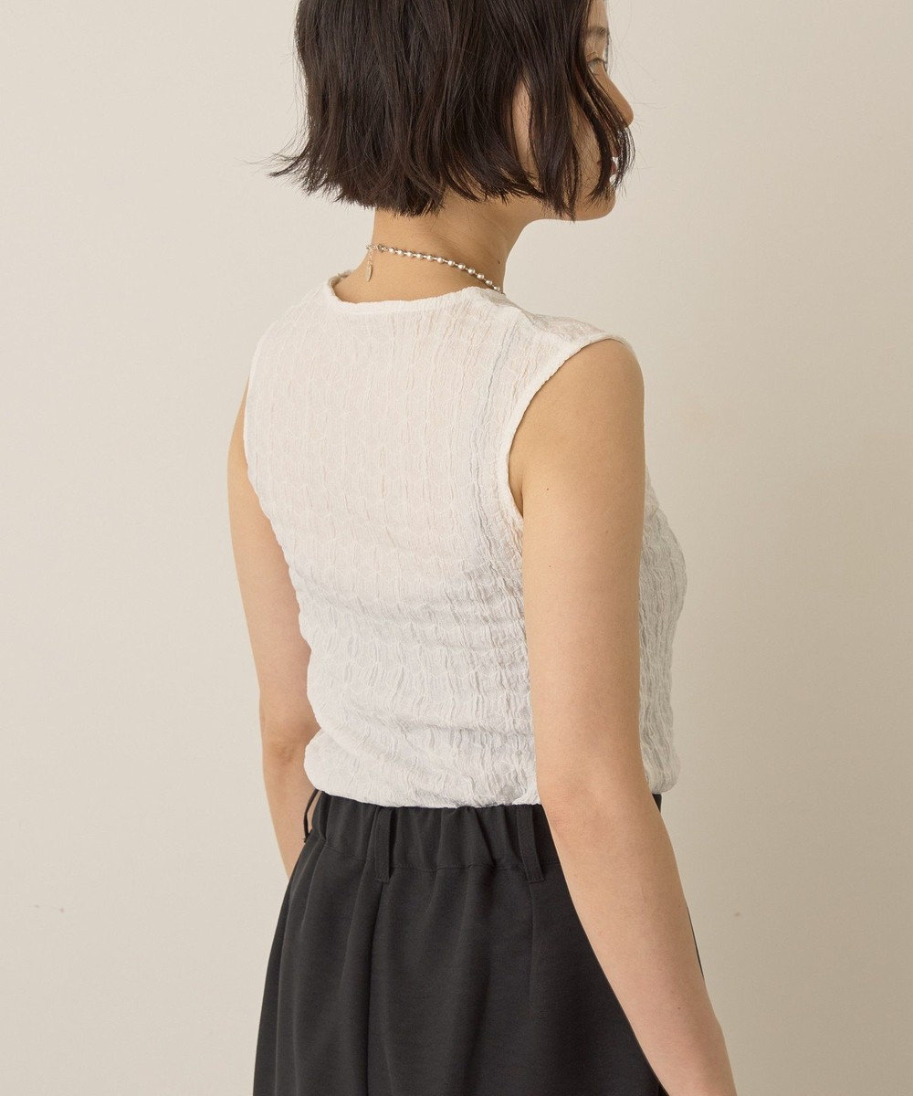 AMERICAN HOLIC フクレジャガードノースリーブトップス 