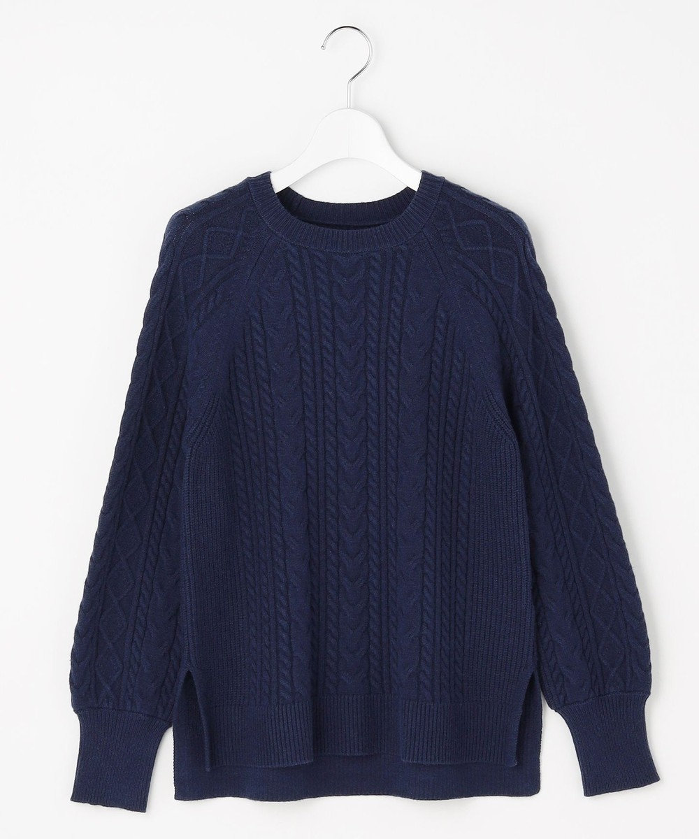 ANY SIS ケーブル ニット プルオーバー 