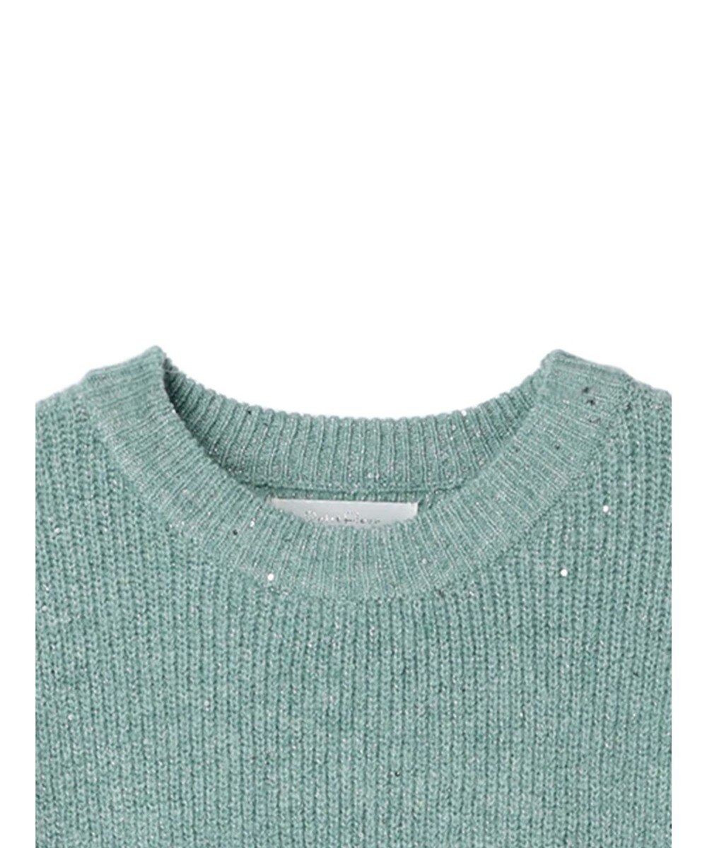 Green Parks ・Ｐｅｔｉｔ　Ｆｌｅｕｒ　ラメ＆スパンコールニット 
