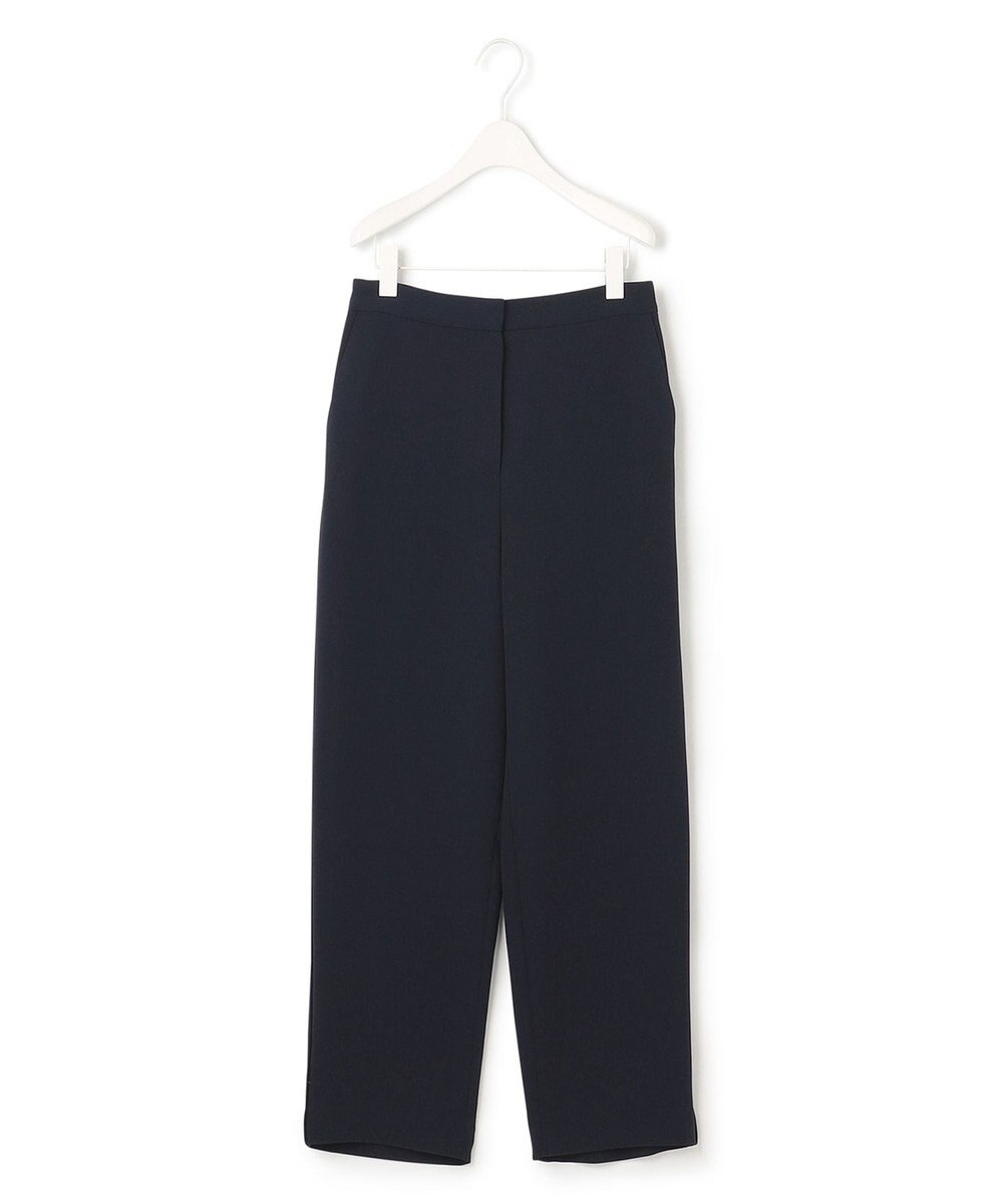 ICB L 【洗える】 ダブルクロスクレープ ストレートパンツ 